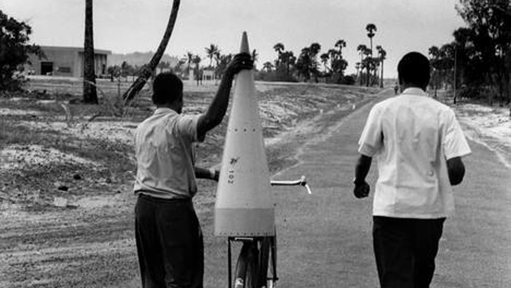 A.P.J Abdul Kalam carrying rocket